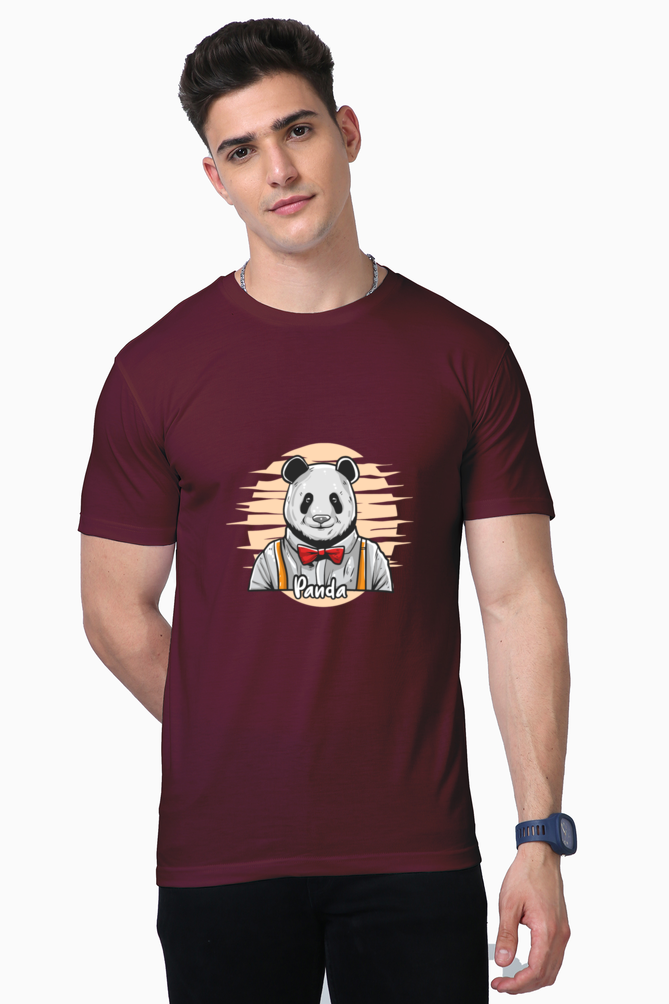 Unisex Supima Cotton T-Shirt | Regular Fit | Round Neck | Short Sleeve | Ultra-Soft & Durable | Cool Panda