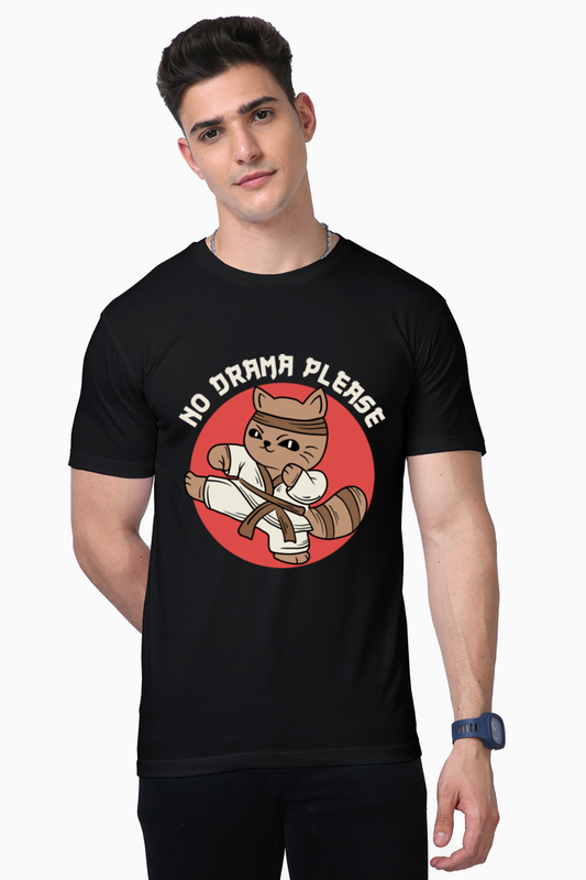 Unisex Supima Cotton T-Shirt | Regular Fit | Round Neck | Short Sleeve | Ultra-Soft & Durable | No Drama Please