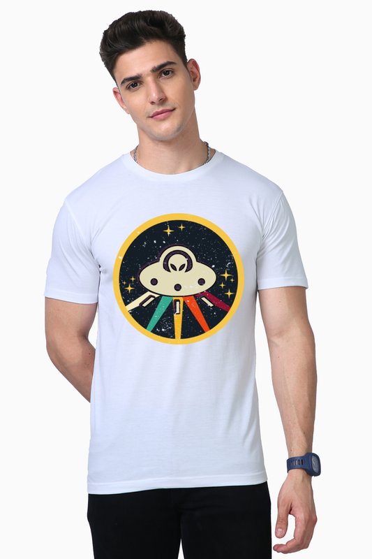 Unisex Supima Cotton T-Shirt | Regular Fit | Round Neck | Short Sleeve | Ultra-Soft & Durable | Alien