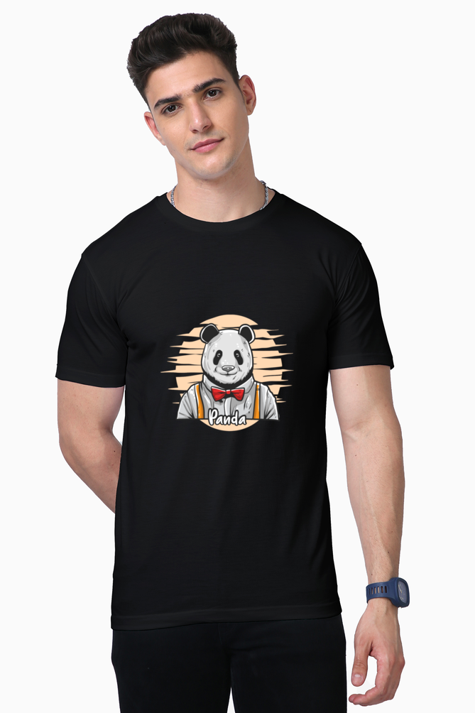 Unisex Supima Cotton T-Shirt | Regular Fit | Round Neck | Short Sleeve | Ultra-Soft & Durable | Cool Panda
