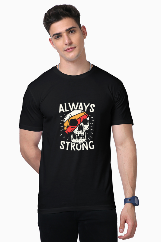 Unisex Supima Cotton T-Shirt | Regular Fit | Round Neck | Short Sleeve | Ultra-Soft & Durable | Always Strong