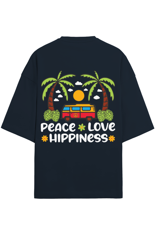 Unisex Terry Oversized T-Shirt Love Hippiness
