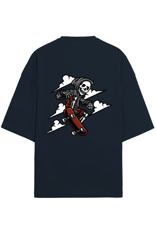 Unisex Terry Oversized T-Shirt : Skeletonsurf
