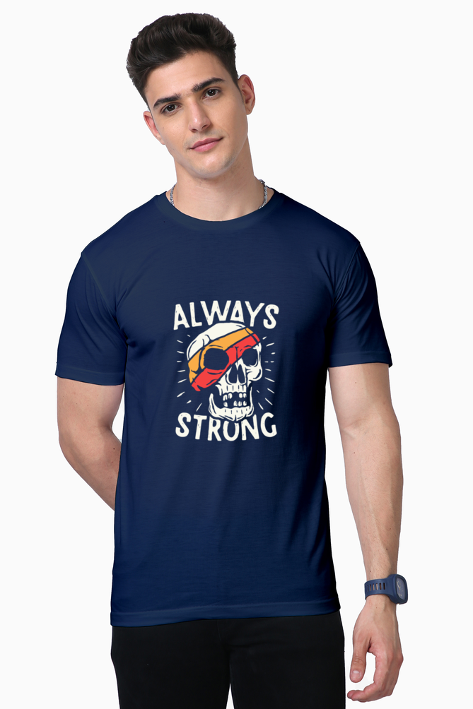 Unisex Supima Cotton T-Shirt | Regular Fit | Round Neck | Short Sleeve | Ultra-Soft & Durable | Always Strong