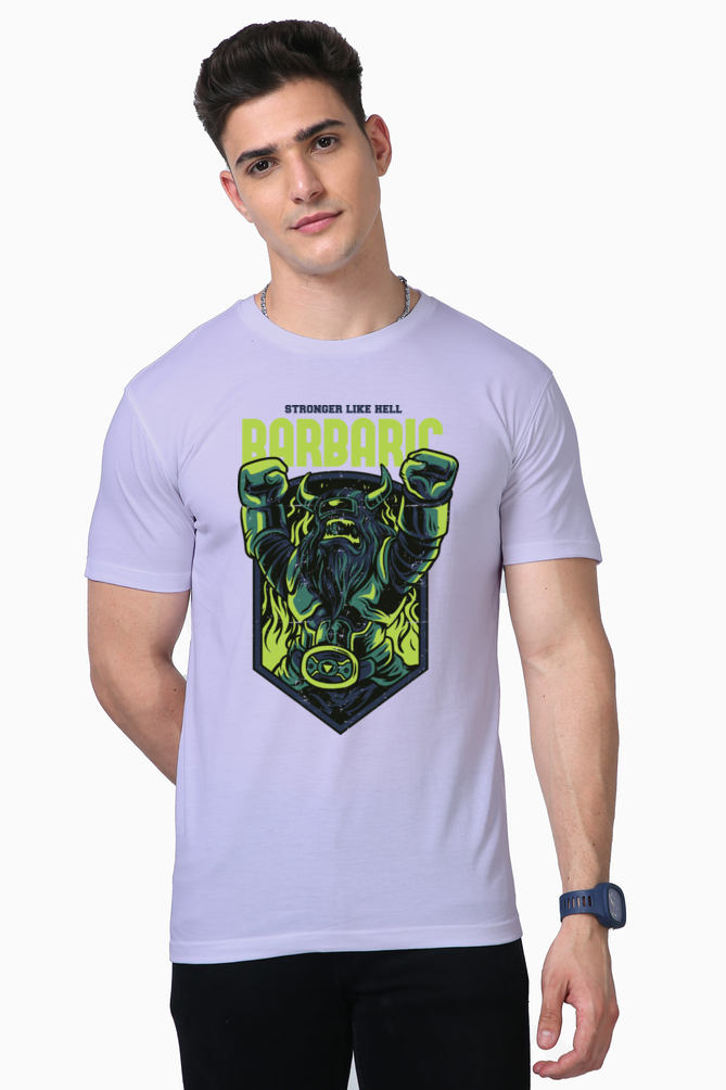 Unisex Supima Cotton T-Shirt | Regular Fit | Round Neck | Short Sleeve | Ultra-Soft & Durable | Barbaric